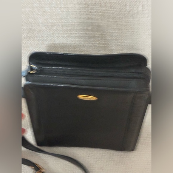 Vintage EUC Bally Black Leather Crossbody Adjustable Bag - Picture 6 of 16